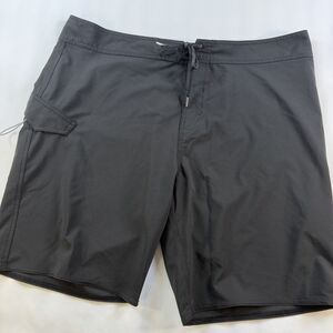 Volcom Mod Tech Mens Swim Surf Board Shorts Size 40 Black Summer Beach Trunk